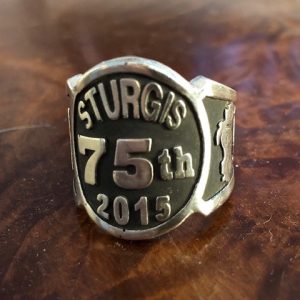 75th Anniversary Sturgis Ring, Sterling Silver