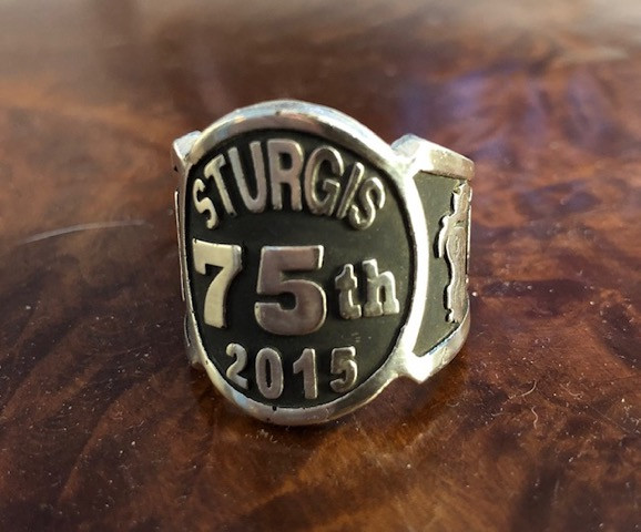 75th Anniversary Sturgis Ring, Sterling Silver