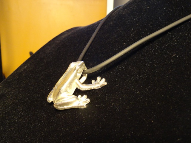 Frog Pendant - Sterling Silver - Image 2