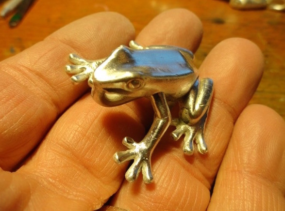 Frog Pendant - Sterling Silver - Image 3