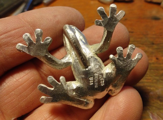 Frog Pendant - Sterling Silver - Image 4