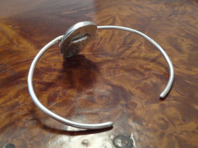 Skull Cuff Bracelet - Sterling Silver - Image 4