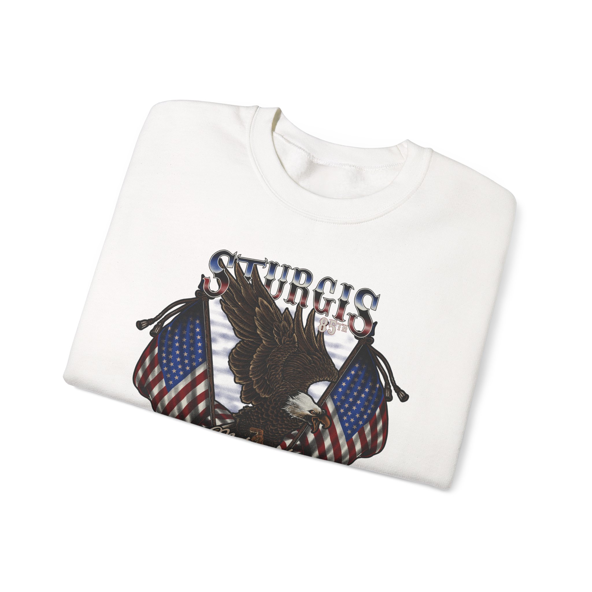 2025, 85th Annual Sturgis Motorcycle Rally, Eagle SweatShirt, Black Friday Special - Image 3