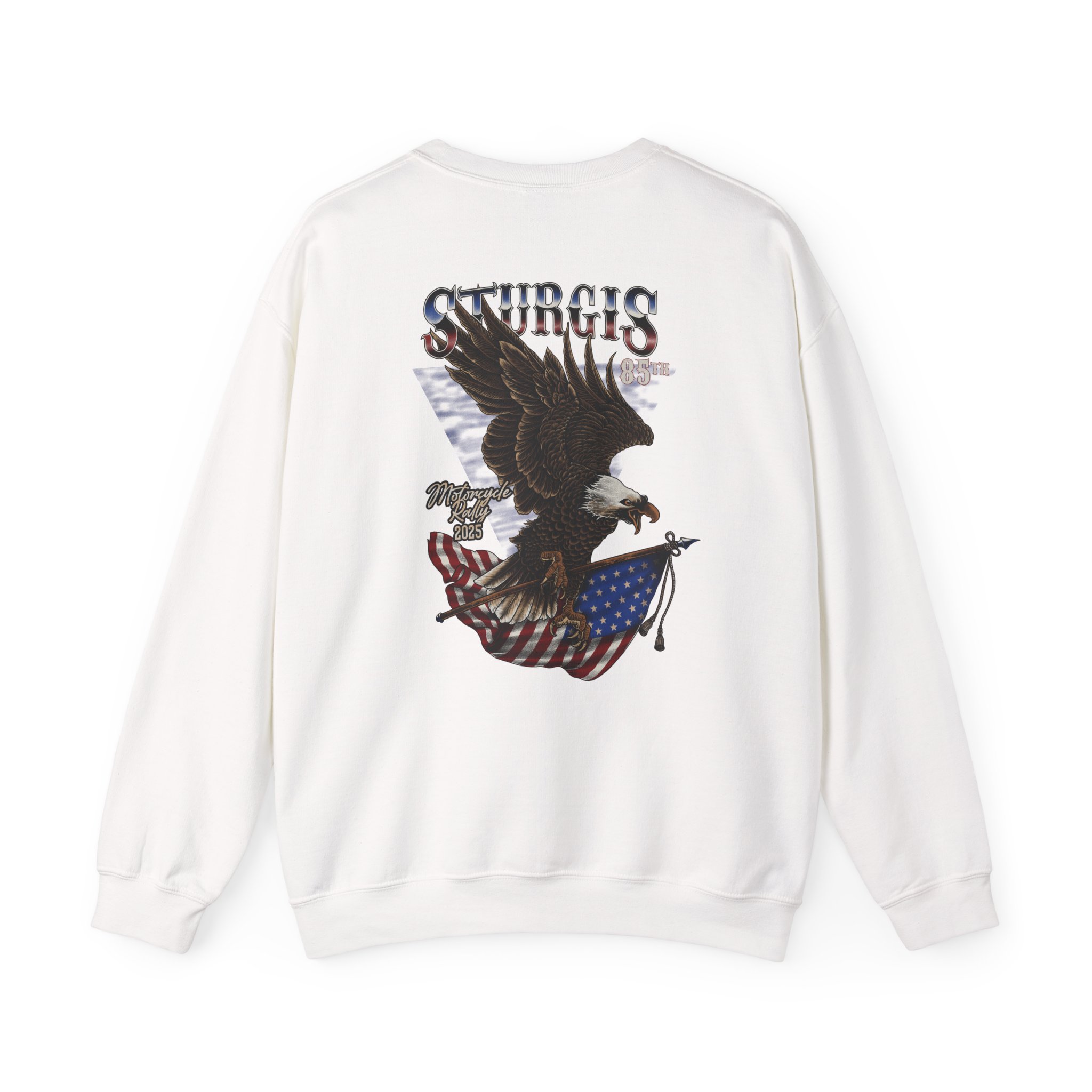 2025, 85th Annual Sturgis Motorcycle Rally, Eagle SweatShirt, Black Friday Special - Image 2