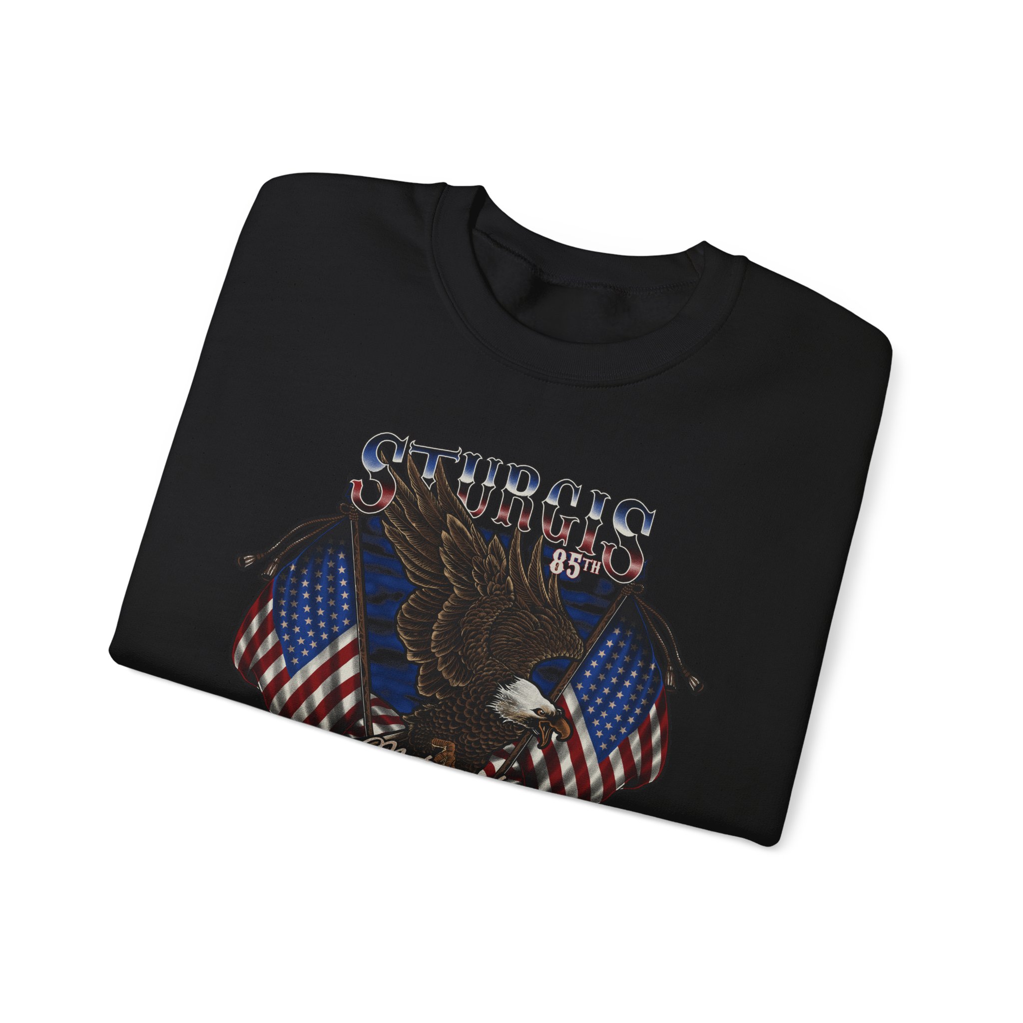 2025, 85th Annual Sturgis Motorcycle Rally, Eagle SweatShirt, Black Friday Special - Image 7