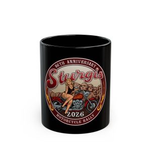 2026 Sturgis 86th Blonde PinUp Girl, Coffee Mug, 11oz or 15oz