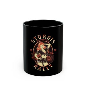 2026 Sturgis 86th RedHead PinUp Girl, Coffee Mug, 11oz or 15oz