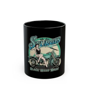 2026 Sturgis 86th Brunette PinUp Girl, Coffee Mug, 11oz or 15oz