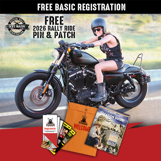 2026, Sturgis 86th Anniversary Free Pin & Patch Set